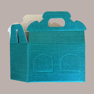 10 Uds. Caja de cartón de seda verde materiales reciclados laminación brillante para 2 tarros de salsas y cremas 130x60H90mm - Product Image 4