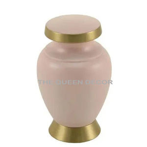 Urne de crémation en métal de style européen moderne de haute qualité souvenir de qualité pour les cendres humaines exportateur indien - Product Image 5