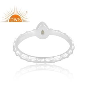 Anillo de piedras preciosas de peridoto Natural de plata de ley de diseño caliente, joyería personalizada para mujer, regalo para ella - Product Image 2