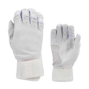 Guantes de bateo de béisbol profesionales Unisex de alta tendencia, cuero de alta calidad, ambidiestro, transpirable, cierre de bucle de gancho para equipo - Product Image 4