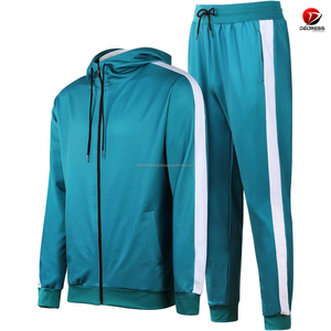 ชุดวอร์มเล่นกีฬารุ่นพรีเมี่ยม2ชิ้นของผู้ชายคุณภาพสูงชุดวอร์มไซส์ XL ใส่ได้ทั้งชายและหญิงผ้าคอตตอน100% มีฮู้ด - Product Image 5