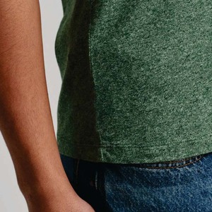 Camisetas de Algodón Grueso para Hombre al por Mayor, de Alta Calidad, con Impresión de Logotipo Personalizado Delantero y Trasero, Estilo Urbano, Camisetas Casuales con Ribete en Contraste - Product Image 3