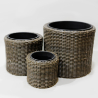 Vente en gros de pots et jardinières d'extérieur-jardinière en osier en rotin-support pour plantes d'intérieur-poterie de jardin fabriquée au Viet Nam