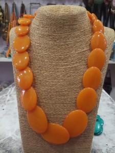 Collar de Cuentas de Resina con Patrón Redondo de Moda, Cuentas Sueltas de la India para Joyería - Product Image 3