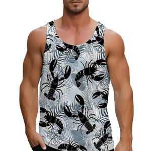 Débardeurs de musculation unis pour hommes, séchage rapide, respirants, grandes tailles, pour fitness, impression par sublimation - Product Image 6