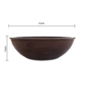 Bol multi-usages en bois de manguier fait à la main pour la salade servant la salle à manger et la cuisine décor de table bol en bois élégant à bas prix - Product Image 3