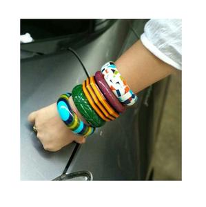 High Grade Resin Bangles for Women Durable Lightweight Polished Jewelry Waterproof Custom Colors for Party Wear Wedding Casual - Product Image 3