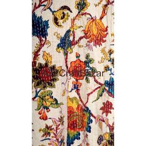 Chaqueta Kimono Kantha de Lujo, Acolchada, Estampada a Mano, 100% Algodón, Elegante, para Invierno, Festiva, Transpirable y Suave para Mujer - Product Image 5