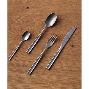 Juego de cubiertos de acero inoxidable de alta calidad Cubiertos de lujo de diseño moderno de plata única para restaurante Boda Hogar o Hotel - Product Image 2