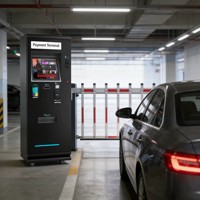 Distributeur de tickets de stationnement Chian avec paiement par carte QR Code, borne de paiement automatique pour parking