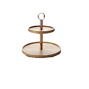 Serveur de gâteau de haute qualité en fer et en bois pour présenter des gâteaux pâtisseries Desserts supports à gâteaux forme de taille personnalisée - Product Image 5