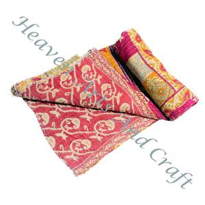 <b>Kantha</b> <b>Quilt</b> Gudari <b>Kantha</b> <b>Quilt</b> Gudari Hot Selling Wholesale Gold Supplier GD2048 Handmade <b>Kantha</b> <b>Quilt</b> Cotton Printed Indian - Product Image 5