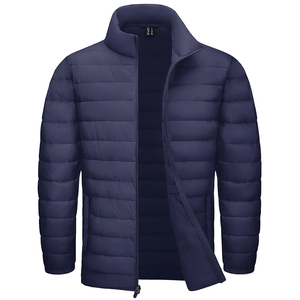 Chaqueta Acolchada Ligera de Moda para Hombre, Cuello Alto, Resistente al Agua, Cortavientos, con Cremallera, Abrigo Cálido Informal para Trabajo al Aire Libre, Invierno - Product Image 2