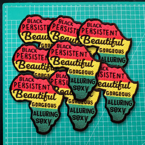 3D brodé liberté Juneteenth Patch fer sur ou coudre sur toile tissu et patchs cheniles - Product Image 3