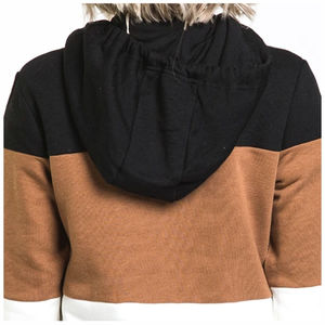 Sweat à capuche d'hiver pour femme en polyester/coton, fabricant en gros, logo personnalisé sur le devant, doux, respirant, décontracté, commandes en gros, marques mondiales - Product Image 5