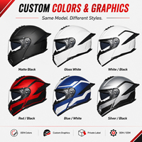 Casco de Motocicleta con Doble Visera Aprobado por el DOT, Material ABS, Casco de Motocicleta Abatible Modular, Casco Integral