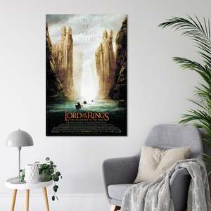 Modern the Lord of the Rings <b>Poster</b> 61 X 91.5 cm Black Frame Paper Wall Art - Product Image 2