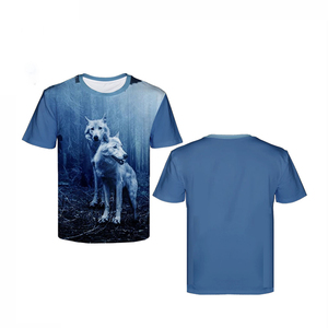 เสื้อยืดพิมพ์ลาย3D สำหรับผู้ชายสีทึบปรับขนาดได้พิมพ์ลาย3D จากปากีสถาน - Product Image 1