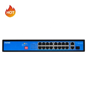 Nhanh chóng không được quản lý 16 PoE cổng Ethernet HUB + 2*1000m SFP PoE chuyển đổi 10/100 Mbps mạng chuyển đổi - Product Image 4
