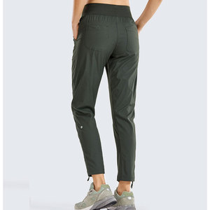 Factory-Made Breathable Solid Green <b>Women's</b> Casual <b>Trouser</b> Custom OEM Design Low MOQ Size for Winter - Product Image 5