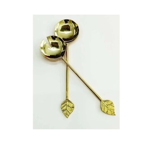 Juego de Cubiertos de cuchara y tenedor con diseño de Palma elegante con revestimiento de esmalte de alta calidad para juego de cubiertos de diseño único de hotel - Product Image 3