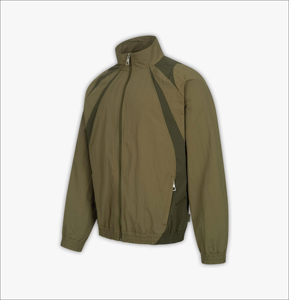 New Arrival <b>Men</b> Winter Windbreaker Tracksuits Color-block Pullover <b>Half</b> <b>Zip</b> Fleece Lining Custom Logo Nylon Customized - Product Image 6