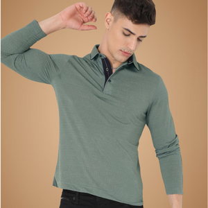 เสื้อโปโลของผู้ชายแบบแห้งเร็วงานตามสั่งปักโลโก้ผ้าฝ้ายโพลีเอสเตอร์แขนสั้นพิมพ์ลายสีทึบสำหรับฤดูร้อน - Product Image 1