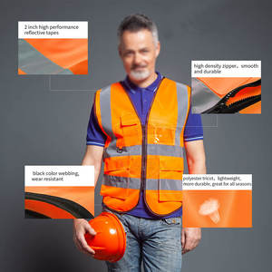 Chaleco de Seguridad Reflectante de Alta Calidad para Trabajadores, Chaleco de Alta Visibilidad con Logotipo Personalizado, Chaleco de Seguridad al por Mayor - Product Image 4