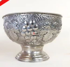 Seau à glace en aluminium de refroidisseur de vin de concepteur en métal de finition argentée le plus vendu pour le restaurant et le bar d'hôtel - Product Image 2