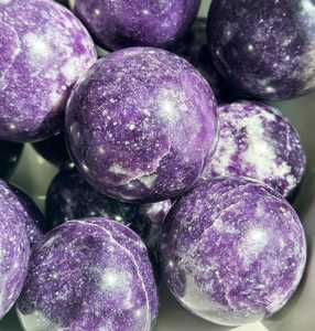 Esferas de Lepidolita Talladas, Cristal Curativo, Piedra de Mica Púrpura Natural, Decoración del Hogar, Meditación, Precio de Fábrica, Venta al Por Mayor - Product Image 2