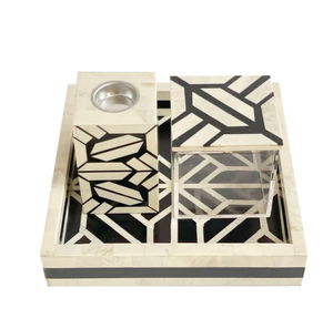 Brûleur d'encens personnalisé Arabe Madkhan Bakhoor Brûleur Nacre Incrustation Plateau d'encens pour Dukhoon & Bakhoor Best Inlay Box - Product Image 1