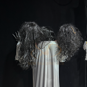 Maison hantée Animatronic terreur <span class=keywords><strong>masque</strong></span> accessoires vêtements en métal pour école maternelle garderie centres commerciaux publics aéroports - Product Image 6