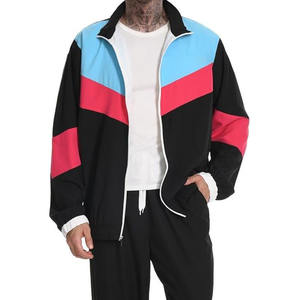 Survêtement pour homme en coton léger imperméable avec logo personnalisé imprimé, vêtements de rue, coupe-vent, ensemble 2 pièces pour la salle de sport en plein air - Product Image 5