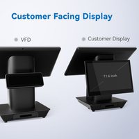 Terminal POS para hotel y venta al por menor Pantalla de 15,6 pulgadas Impresora integrada impermeable IP65