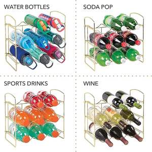 ที่ใส่ขวดไวน์เหล็กขนาดกะทัดรัดพร้อมดีไซน์ที่ช่วยประหยัดพื้นที่เหมาะสำหรับห้องครัวขนาดเล็กและพื้นที่รับประทานอาหารที่แสนสบาย - Product Image 2