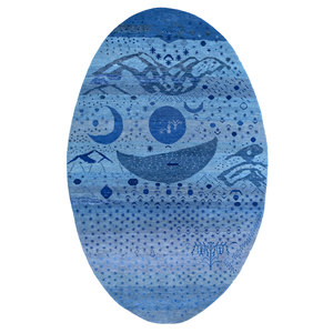 Produit pour la maison à motif abstrait en laine Brahmaand Ka Khel - Product Image 1