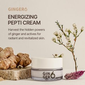 เพปติครีม Ginger6โลชันสำหรับใบหน้ามังสวิรัติแบบเกาหลีพร้อมกรดไฮยาลูโรนิกและเปปไทด์มอยเจอร์ไรเซอร์ต่อต้านริ้วรอยผลิตจากเกาหลีขายส่ง