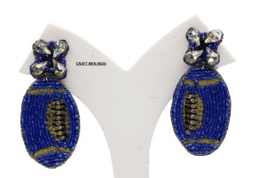 2025 Trendy Handmade Seed Beaded <b>Earrings</b> Big Circle <b>Stud</b> Tassel Design Pearl Main Stone for Classic Look for Anniversary - Product Image 6