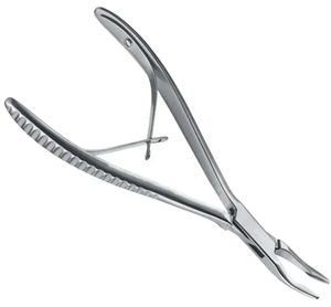 Instrumento quirúrgico ortopédico general básico, rongeur de hueso de doble articulación para cirugía ósea, instrumentos quirúrgicos con mango en forma - Product Image 2