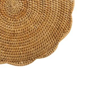 Handicraft 100% Eco-friendly Rattan Placemat Natural Color <b>Table</b> Decoration Home decor Handmade in Vietnam - Product Image 6