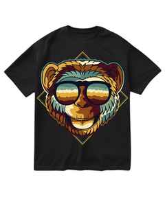 Camiseta negra de diseño minimalista informal para hombre, manga corta, cuello redondo, tejido ligero de poliéster, esencial de verano - Product Image 1