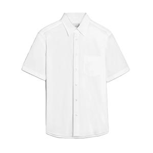 Custom Logo <b>Men's</b> Half Sleeve Button up Casual <b>Shirt</b> Breathable Poplin Fabric with Formal Style Solid Pattern New Deal Offer - Product Image 6