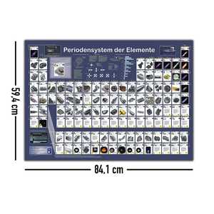 Póster de la tabla periódica de los elementos alemana DIN A1 para entusiastas de la química - Product Image 2