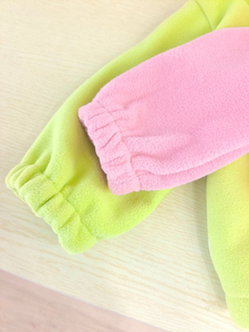Venta caliente invierno niños moda cremallera chaqueta niños sólido polar Material Abrigo con capucha niñas pequeñas más espesar bebé - Product Image 2