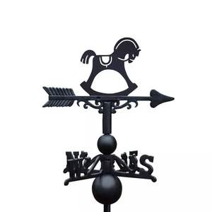 Decorative iron weathervane with intricate <b>animal</b> design ideal <b>for</b> rooftops barns and <b>garden</b> decor in vintage style - Product Image 5