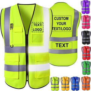 Chaleco de Seguridad Reflectante de Alta Visibilidad con Logotipo Personalizado para Tráfico y Construcción, para Hombre - Product Image 1