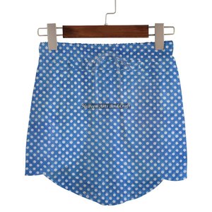 Pantalones cortos elegantes de algodón para mujer, con cintura elástica, pantalones cortos con estampado dulce para primavera y verano, nuevos pantalones casuales sueltos para el hogar - Product Image 2