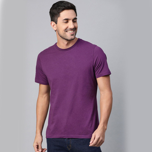 RTS Pakistán Almacén Todos los colores Mezclar EE. UU. Tamaño Algodón Poliéster 0-Cuello Camiseta TEES Precios al por mayor con logotipos personalizados - Product Image 1