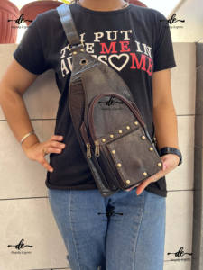 Bolsa de Viaje de Hombro de Nuevo Diseño, Elegante Bolso de Mano Unisex de Cuero Genuino, Multiusos, Bolsa para Dinero, Bolsos Elegantes y Útiles - Product Image 5