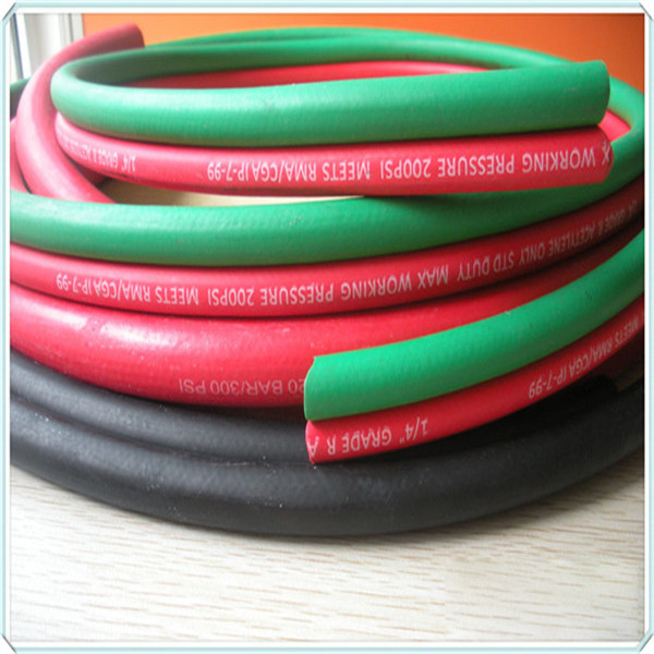 Synthetic Rubber Compound Material Twin Line Welding Rubber Hose/ Tube